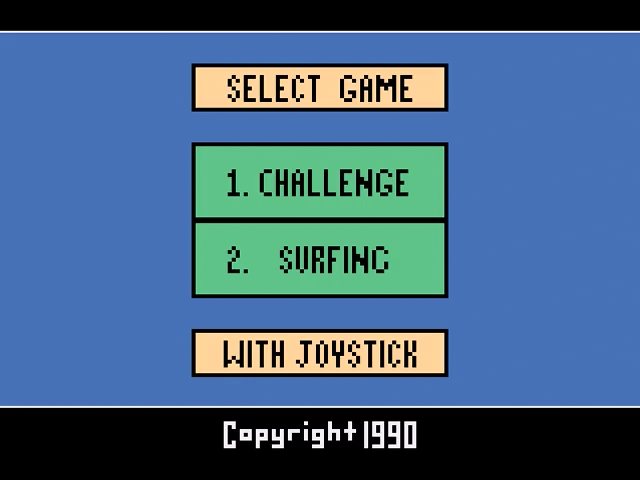 Challenge title screen for Atari 2600